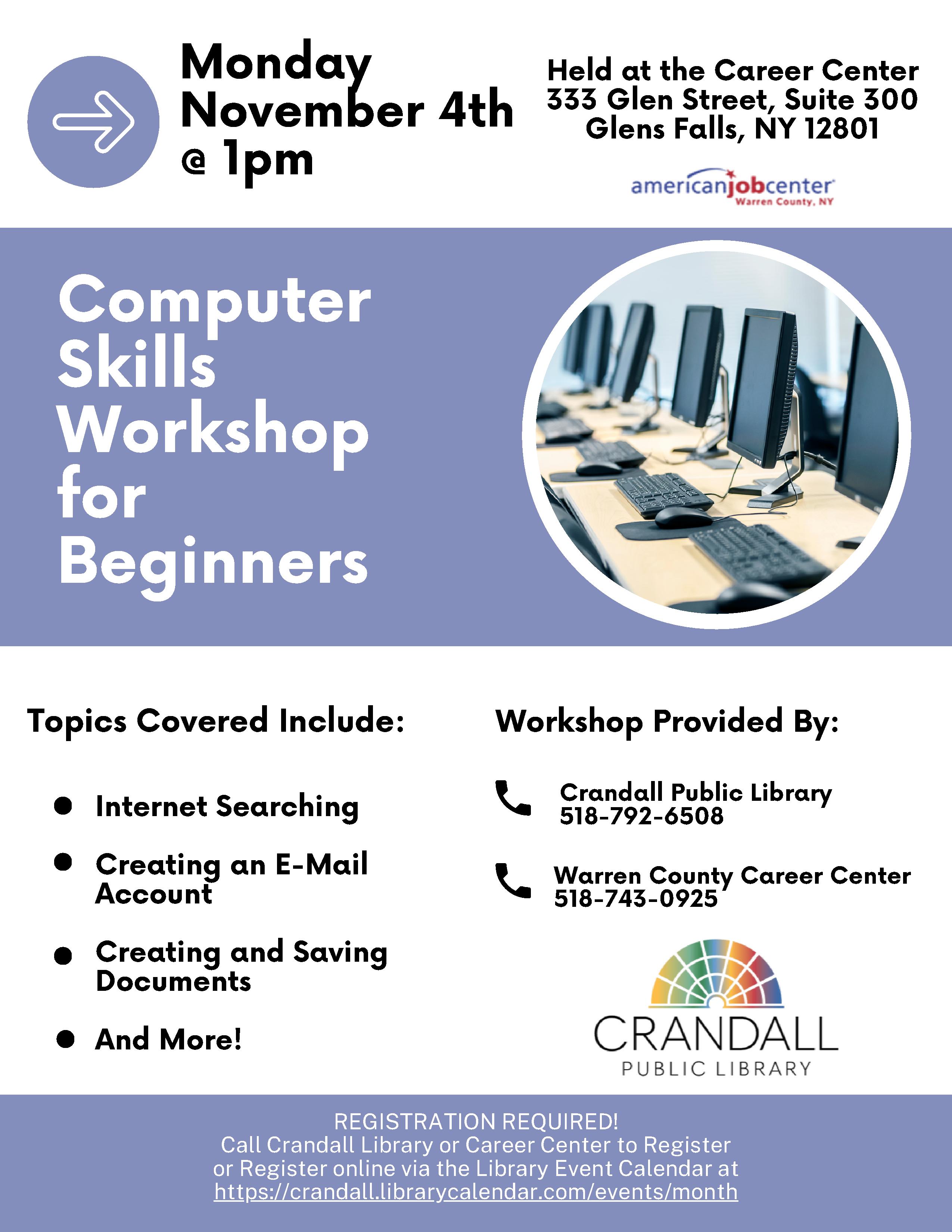 Warren County Career Center to host computer skills Warren